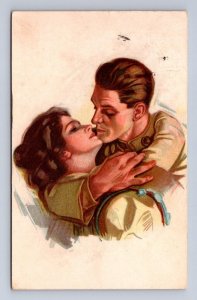 MY MAN ROMANCE GLAMOUR ARTIST SIGNED HARRISON FISHER POSTCARD FINNISH 30/25 SER!