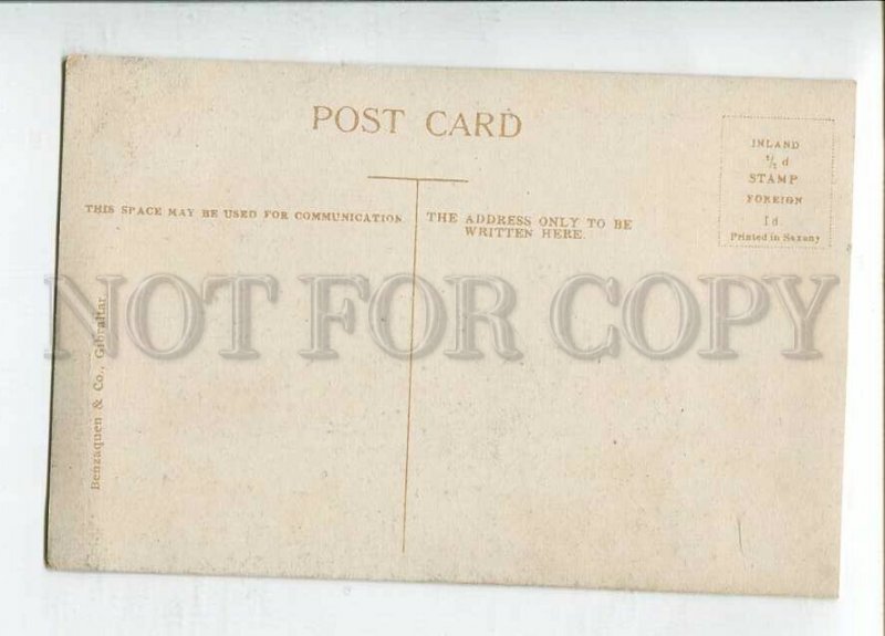 3144672 GIBRALTAR Rock from the Bay Vintage postcard