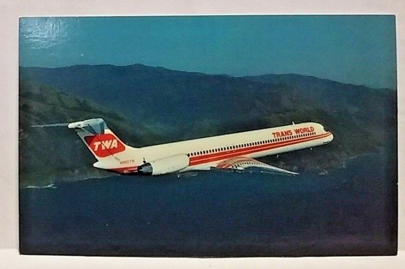 TWA Trans World Airlines McDonnell Douglas Super 80 Airplane PW JT8D-217A engine