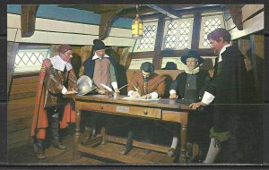 Massachusetts, Plymouth - Signing Mayflower Compact - [MA-770]