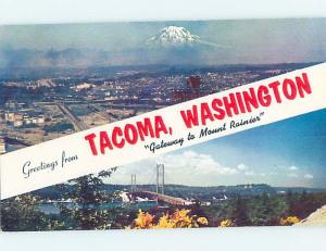 Unused Pre-1980 TWO VIEWS ON CARD Tacoma Washington WA ho7461