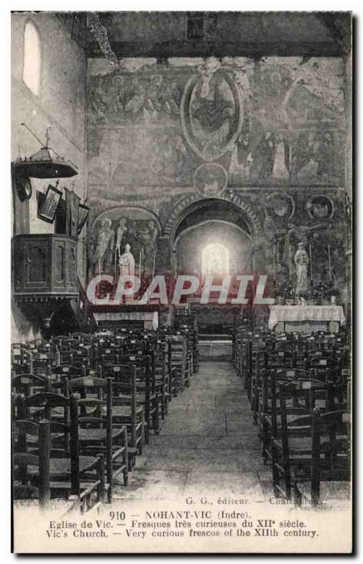 Nohant Vic - Vic Church - Old Postcard