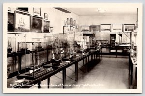 RPPC Naval Exhibition Franklin Roosevelt Memorial Library New York Postcard L28