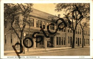 1926 Anthony Wayne Hotel, WAYNESBORO GA, CT D-107384, postcard jj047 