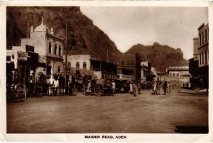 PC ADEN MAIDEN ROAD REAL PHOTO YEMEN (a31460) 