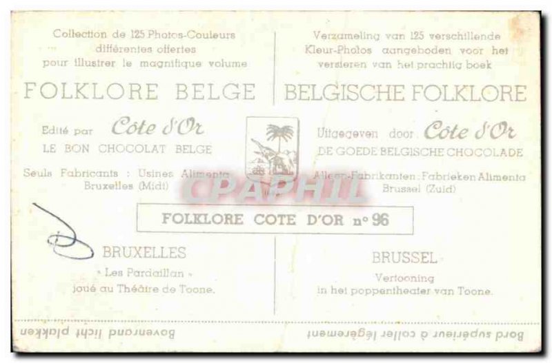 Image Folklore Belge Collection Cote d & # 39or Brussels The Pardaillan plays...