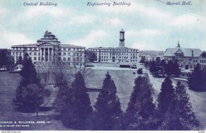 AMES, Iowa; Campus & Buildings, Central Building, Engineering Building, Morri...