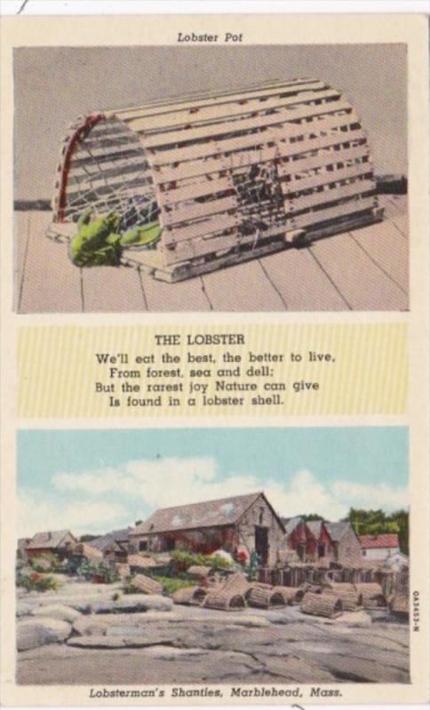 Massachusetts Marblehead Lobsterman's Shanties and Lobster Pot  Curteich