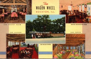 Illinois Rockton The Wagon Wheel 1950 Curteich