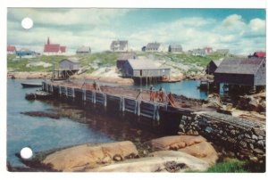 Peggy's Cove, Nova Scotia, Vintage Chrome Postcard