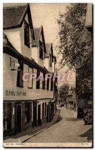 Postcard Old Elm Hill in Norwich