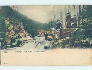 1905 postcard PEOPLE AT SPA Theux & Juslenville & Pepinster Belgium F5242