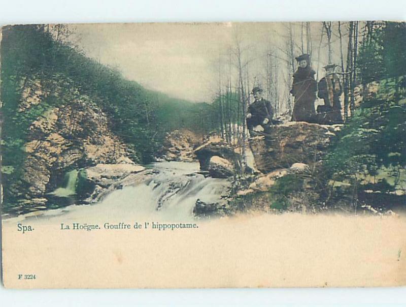 1905 postcard PEOPLE AT SPA Theux & Juslenville & Pepinster Belgium F5242