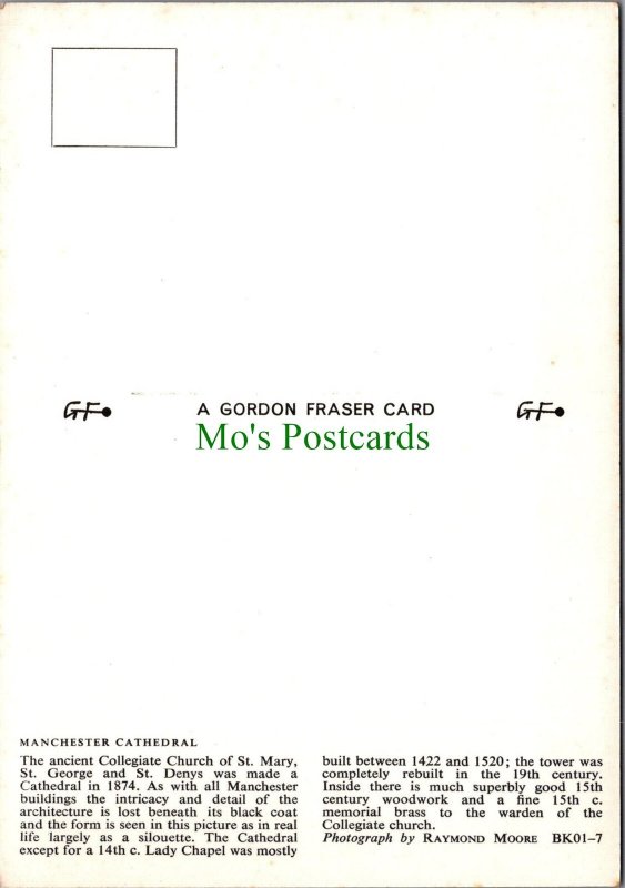 Lancashire Postcard - Manchester Cathedral  SW12165