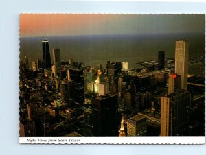 M-89750 Night View from Sears Tower Chicago Illinois