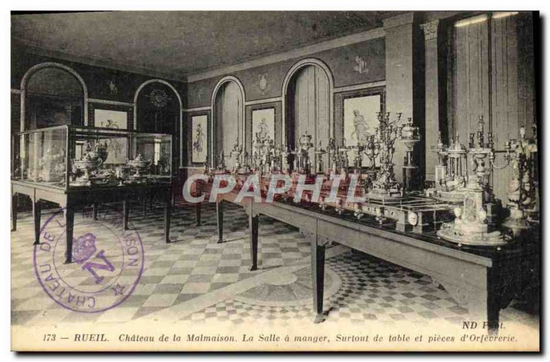 Old Postcard Rueil Malmaison Chateau de La Salle dining table and especially ...