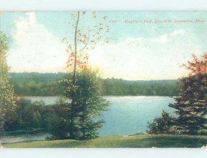 Divided-back HOUGHTONS POND Milton & Quincy & Braintree & Dedham MA AD7939