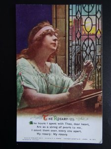 THE ROSARY - WW1 Bamforth Song Cards set of 3 No 4984