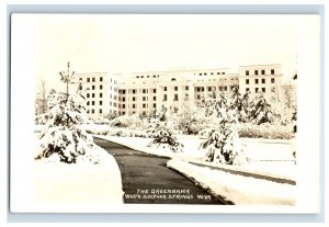 Vintage RPPC Snow White Sulpher Springs, W, VA Postcard P1E