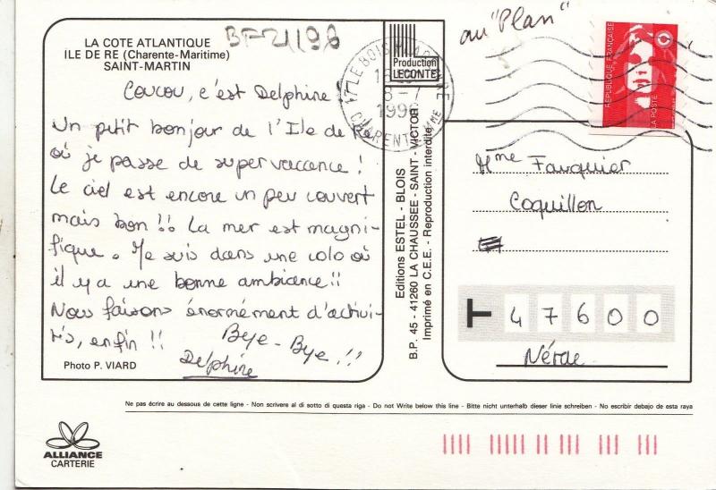 BF21196 ile de re c m saint martin   france front/back image