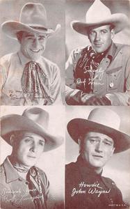 Buddy Roosevelt, Dick Foran, Bob Livingston, John Wayne Western Actor Mutosco...