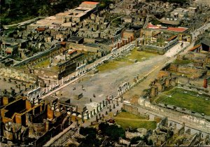 Italy Pompei Excavations View From The Craft Of The Forum