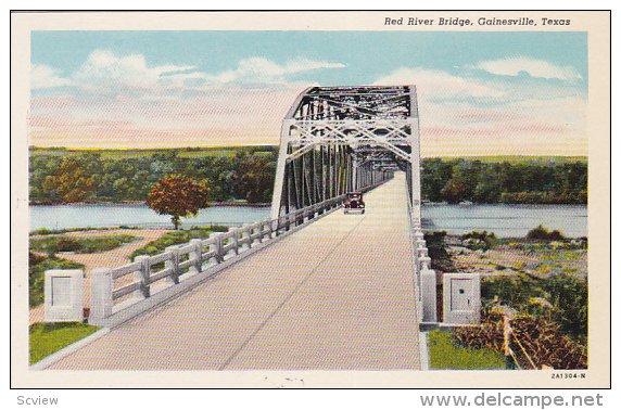 Red River Bridge, Gainesville, Texas, 30-40s