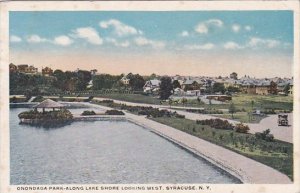 New York Syracuse Onondaga Park Along Lake Shore Looking West