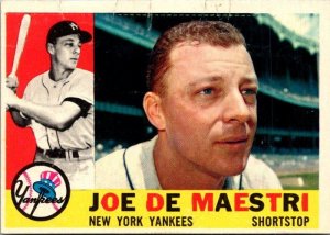 1960 Topps Baseball Card Joe De Maestri New York Yankees sk10518