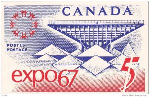 Reproduction of Commemorative Stamp, Canadian Pavilion, Expo 67 World Fair, M...