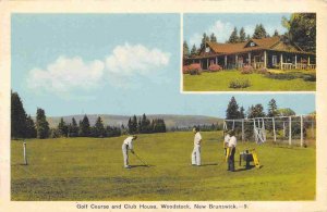 Golf Course Club House Woodstock New Brunswick Canada postcard