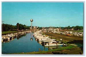 Vermilion Ohio OH Postcard Small Boat Docks River Exterior c1960 Vintage Antique
