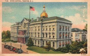 Vintage Postcard 1930's State Capitol Building Trenton New Jersey Lynn H. Boyer