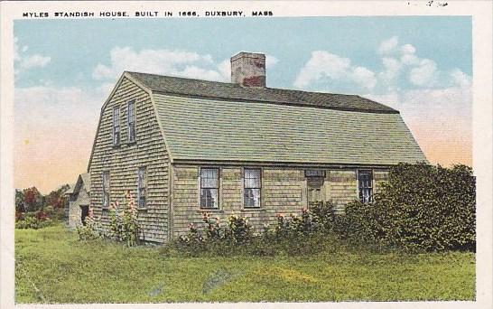 Massachusetts Duxbury Myles Standish Houce Built In 1666