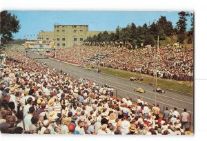 Akron Ohio OH Postcard 1955 All American Soap Box Derby Large Crowd Derby Downs