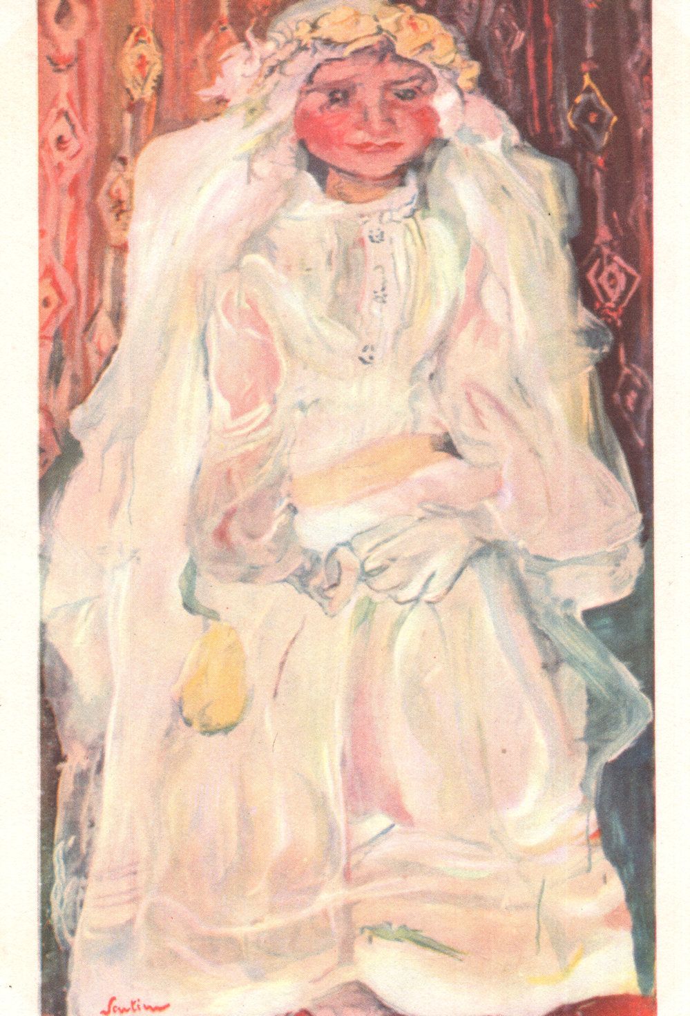 Soutine The Communicant La Communiante Painting Postcard Hippostcard