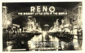 Real Photo - Virginia Street in Reno, Nevada