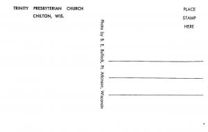 CHILTON, WI Wisconsin  TRINITY PRESBYTERIAN CHURCH  Calumet Co  c1950's Postcard
