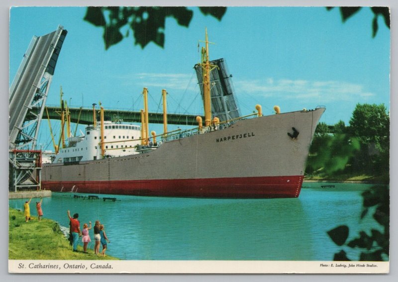 Transportation~Steamer @ St Catharines Ontario Canada~Continental Postcard 