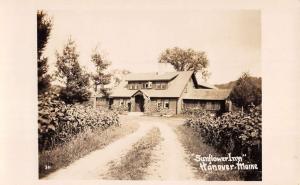 Hanover Maine Sunflower Inn Real Photo Antique Postcard K89752