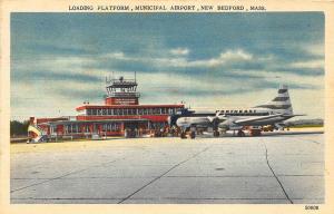 New Bedford MA Airport Northeast Airlines Postcard