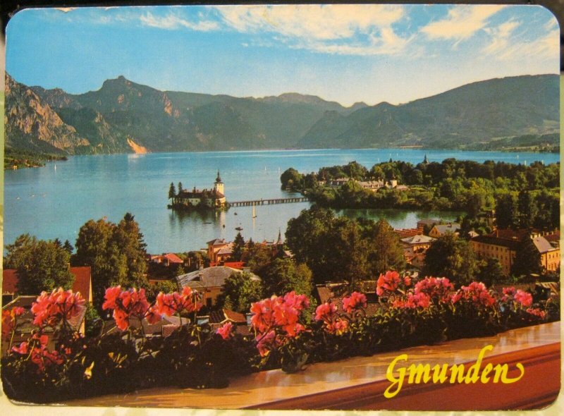 Austria Gmunden am Traunsee mit Schloss Orth - posted