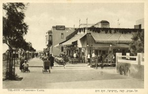 israel palestine, TEL-AVIV, Café Tarshish, Hotel Varshavsky (1920s) Postcard