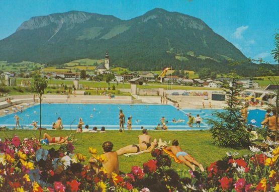 Tirol Wilder Kaiser Swimming Pool Hallenbad Hotel Postcard