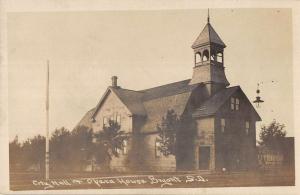 Bryant South Dakota Opera House City Hall Real Photo Antique Postcard K98589