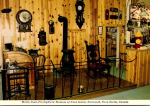 Canada Nova Scotia Yarmouth Watch Desk Firefighter's Museum Of Nova Scotia