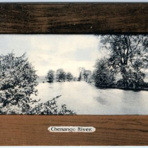 1906 New York Chenango River Rotograph Sol Art Susquehanna River Tributary A157