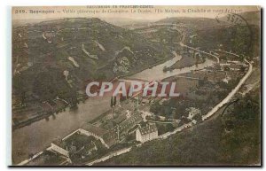 Old Postcard Besancon Valle scenic Casanebe The Doubs The Citadel and Lyons road