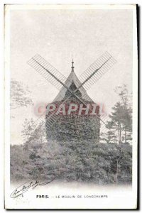 Old Postcard Paris Le Moulin De Longchamps