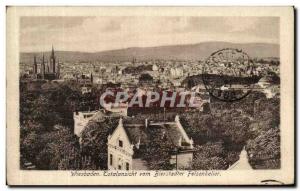 Old Postcard Wiesbaden Totalansicht Vom Bierstadter Feisenkeller